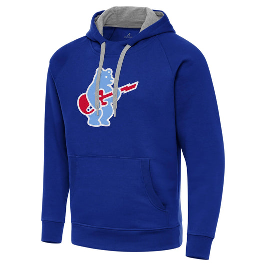 Men's Chicago Cubs Royal Blue Guitar Bear Victory Pullover Hoodie - Pro Jersey Sports
