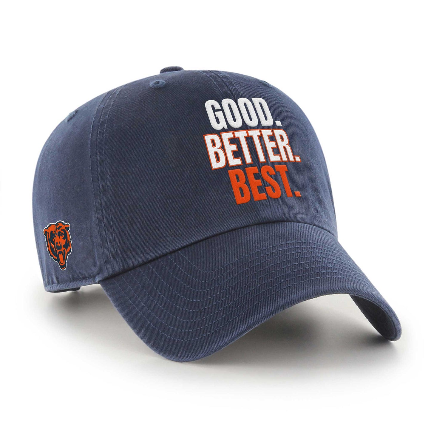 Chicago Bears '47 Navy Good Better Best Clean Up Adjustable Hat