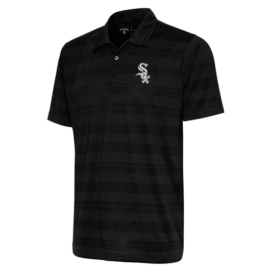 Men's Chicago White Sox Antigua Black Compass Polo