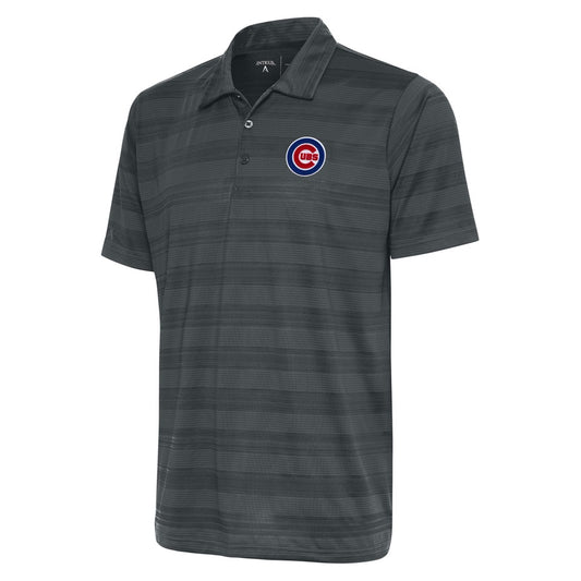 Men's Chicago Cubs Antigua Carbon Compass Polo