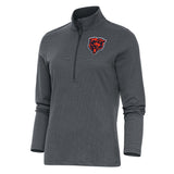 Women's Chicago Bears Antigua Gray Epic 1/4 Zip Top - Pro Jersey Sports