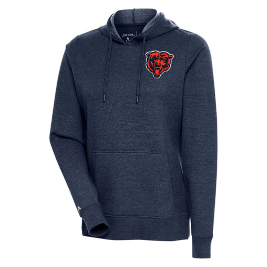 Women's Chicago Bears Antigua Navy Action Pullover Hoodie