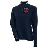 Women's Chicago Bears Antigua Navy Milo 1/4 Zip Track Jacket - Pro Jersey Sports