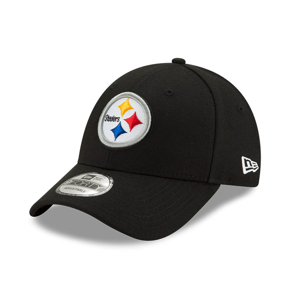 Pittsburgh Steelers Black The League Primary Logo 9FORTY Adjustable Game Cap