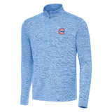 Men's Chicago Cubs Blue/White 2nd Alternate Antigua Cause 1/4 Zip Pullover - Pro Jersey Sports