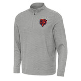 Men's Chicago Bears Antigua Heather Gray Subtle Quarter-Zip Top - Pro Jersey Sports