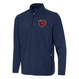 Men's Chicago Bears Antigua Navy Perilous 1/4 Zip Pullover Top - Pro Jersey Sports
