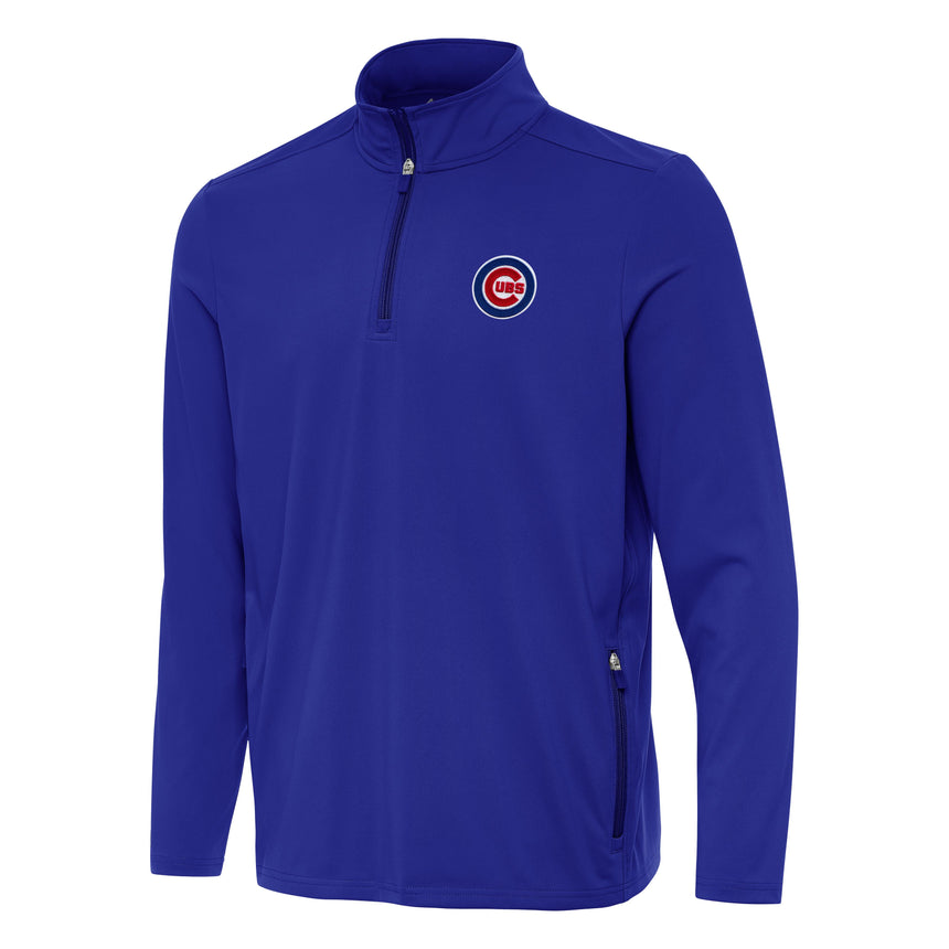 Men's Chicago Cubs Antigua Royal Perilous 1/4 Zip Pullover Top - Pro Jersey Sports