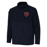 Mens Chicago Bears Antigua Navy Daily Fused Full Zip Jacket - Pro Jersey Sports