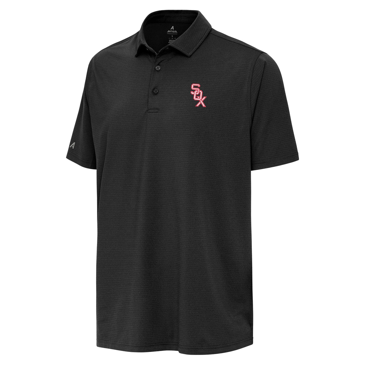Men's Chicago White Sox 1959 Antigua Black Hurdle Polo