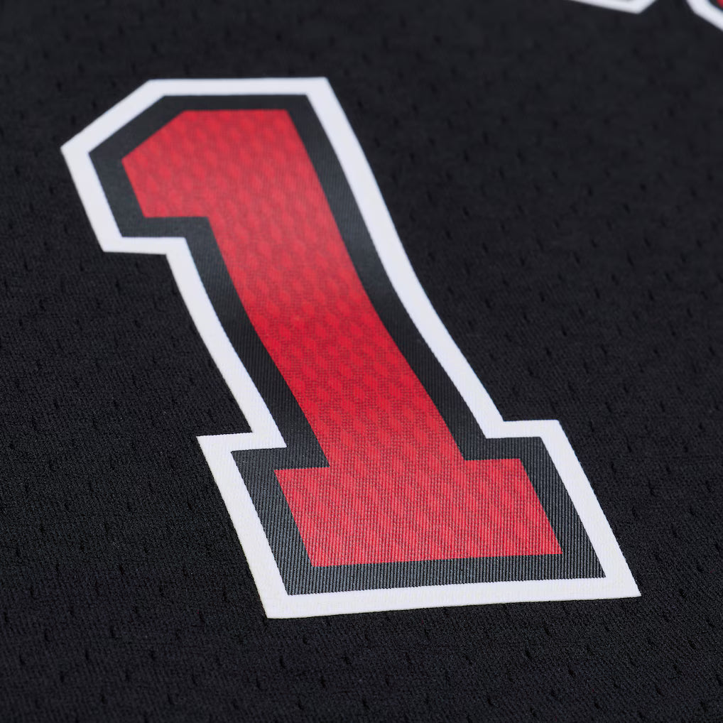 Men's Chicago Bulls Derrick Rose Mitchell & Ness Black 2010-11 Hardwood Classics Swingman Jersey