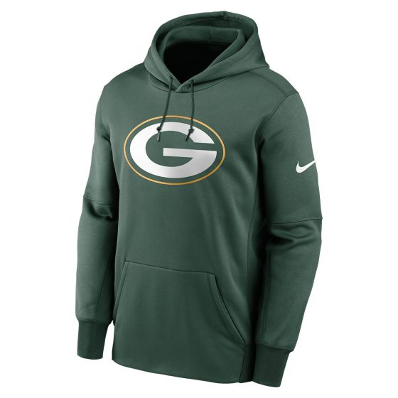 Men's Green Bay Packers Nike Prime Logo Green Performance Pullover Hoodie