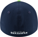 Mens Seattle Seahawks New Era Navy 39THIRTY Team Classic Flex Hat - Pro Jersey Sports