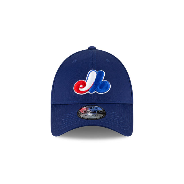 Montreal Expos New Era Cooperstown Collection The League Dark Blue 9FORTY Adjustable Hat