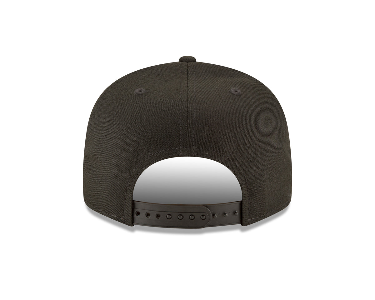 Men's Los Angeles Dodgers New Era Black On Black Tonal 9FIFTY Snapback Hat - Pro Jersey Sports