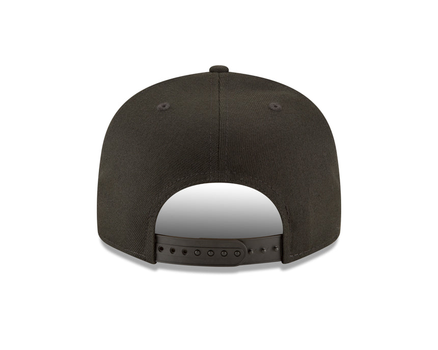 Men's Los Angeles Dodgers New Era Black On Black Tonal 9FIFTY Snapback Hat - Pro Jersey Sports