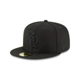 Mens Chicago White Sox New Era MLB Tonal Black on Black 59FIFTY Fitted Cap - Pro Jersey Sports