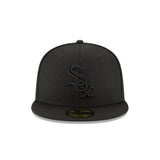 Men's Chicago White Sox New Era Tonal Black On Black 59FIFTY Fitted Hat - Pro Jersey Sports