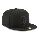 Boston Red Sox Black Tonal 59FIFTY Fitted Hat - Pro Jersey Sports