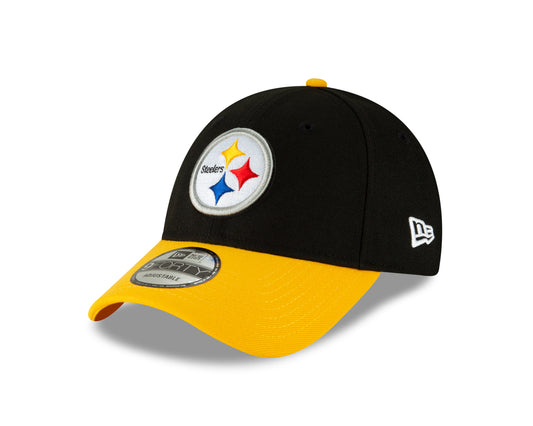 Pittsburgh Steelers Black/Yellow The League Primary Logo 9FORTY Adjustable Game Hat