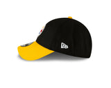 Pittsburgh Steelers Black/Yellow The League Primary Logo 9FORTY Adjustable Game Hat - Pro Jersey Sports