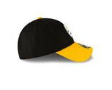 Pittsburgh Steelers Black/Yellow The League Primary Logo 9FORTY Adjustable Game Hat - Pro Jersey Sports