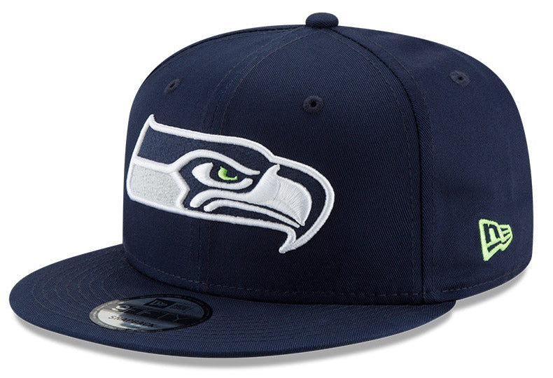 Seattle Seahawks New Era 9FIFTY Navy Snapback Hat - Pro Jersey Sports