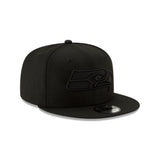 Seattle Seahawks New Era 9FIFTY Black Basic Tonal Snapback Hat - Pro Jersey Sports