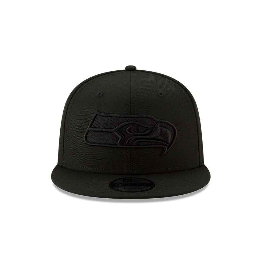 Seattle Seahawks New Era 9FIFTY Black Basic Tonal Snapback Hat - Pro Jersey Sports