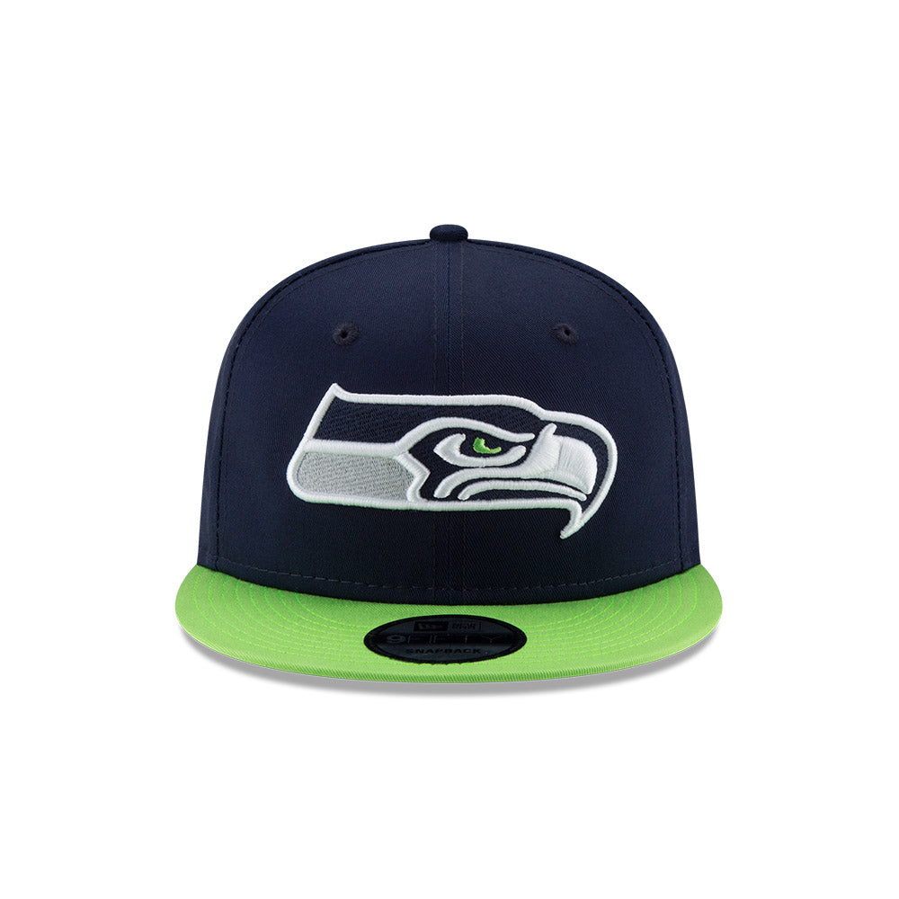 Seattle Seahawks New Era 9FIFTY Navy/Green Snapback Hat - Pro Jersey Sports