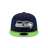 Seattle Seahawks New Era 9FIFTY Navy/Green Snapback Hat - Pro Jersey Sports