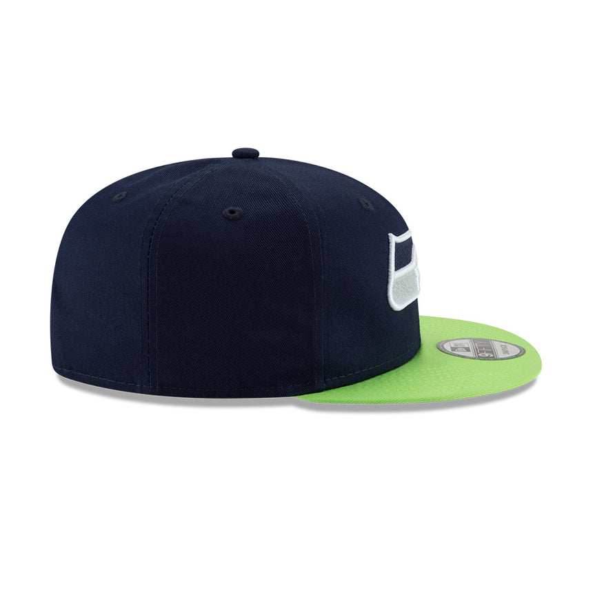 Seattle Seahawks New Era 9FIFTY Navy/Green Snapback Hat - Pro Jersey Sports