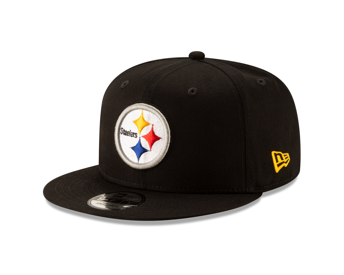 Mens Pittsburgh Steelers New Era Black Basic 9FIFTY Snapback Hat