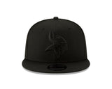 Minnesota Vikings New Era Black Tonal Basic 9FIFTY Adjustable Snapback Hat - Pro Jersey Sports