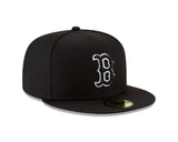 Boston Red Sox New Era B-Dub 59FIFTY Fitted Hat - Black - Pro Jersey Sports