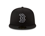 Boston Red Sox New Era B-Dub 59FIFTY Fitted Hat - Black - Pro Jersey Sports