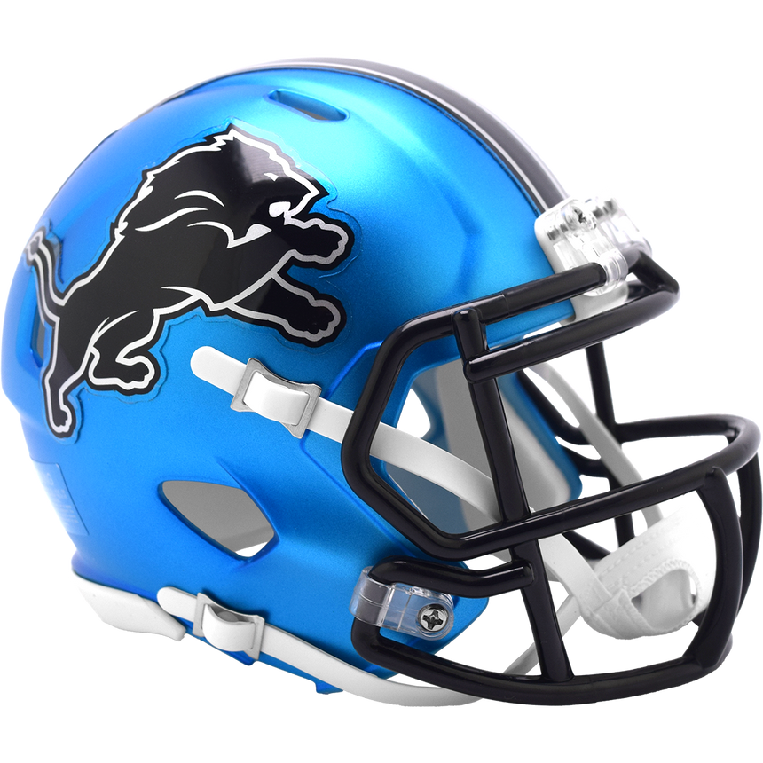 Detroit Lions Alternate Blue Speed Mini Helmet - Pro Jersey Sports