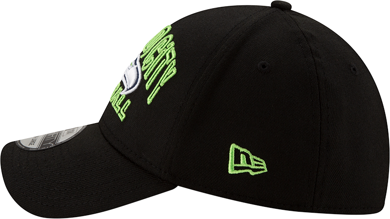 Men's Seattle Seahawks New Era 2020 NFL Draft Alternate Black 39THIRTY Flex Hat - Pro Jersey Sports