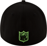 Men's Seattle Seahawks New Era 2020 NFL Draft Alternate Black 39THIRTY Flex Hat - Pro Jersey Sports