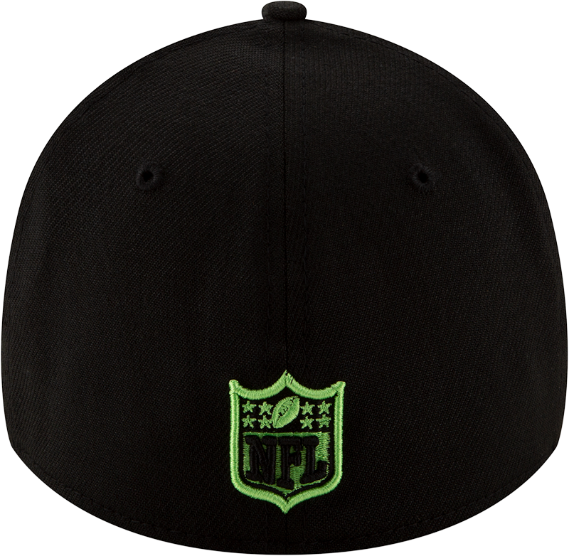 Men's Seattle Seahawks New Era 2020 NFL Draft Alternate Black 39THIRTY Flex Hat - Pro Jersey Sports