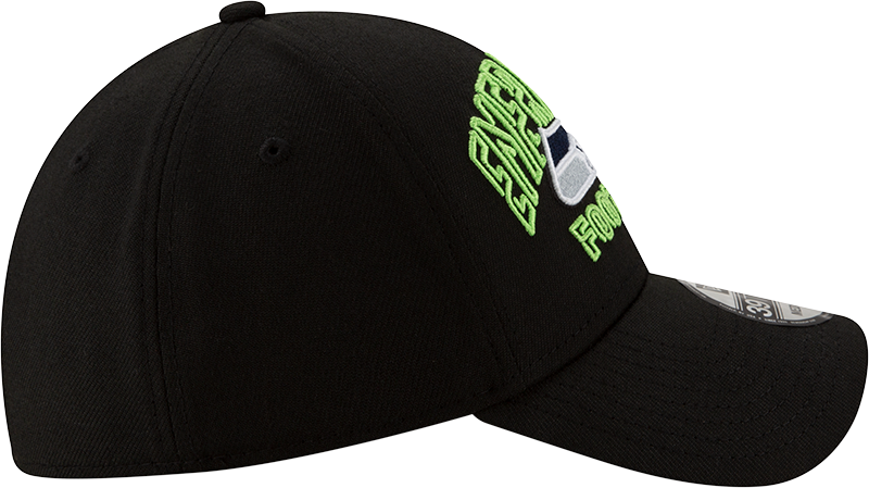 Men's Seattle Seahawks New Era 2020 NFL Draft Alternate Black 39THIRTY Flex Hat - Pro Jersey Sports