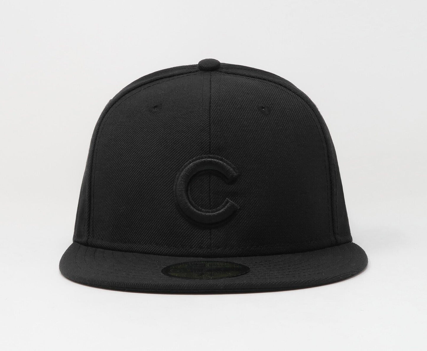 Chicago Cubs New Era Black Tonal Primary Logo 59FIFTY Fitted Hat