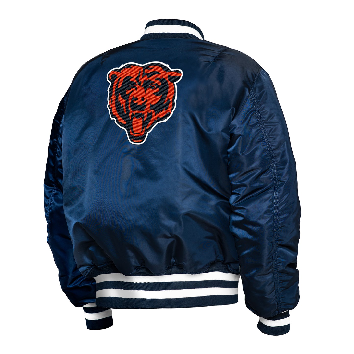 Men's Chicago Bears Alpha Industries X New Era Navy MA-1 Bomber Jacket