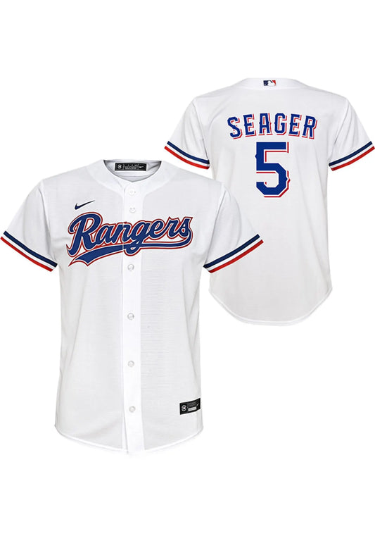 Youth Nike Corey Seager Texas Rangers White Home Replica Jersey