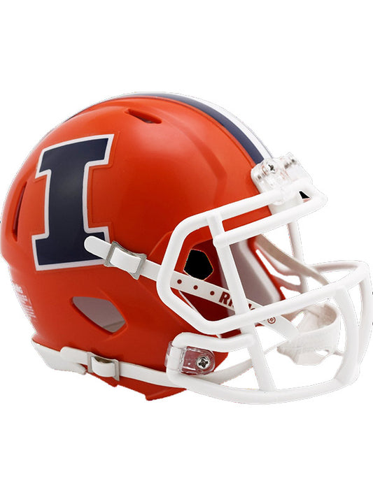 Illinois Fighting Illini Orange Mini Speed Helmet