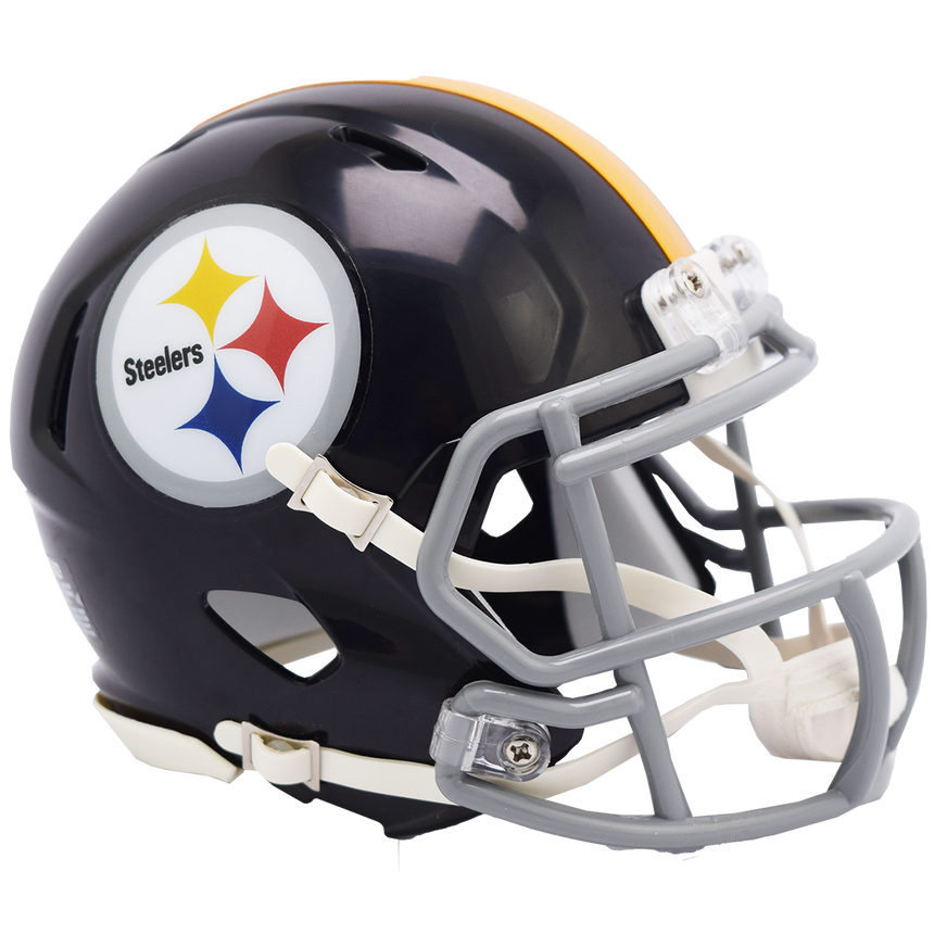 Pittsburgh Steelers 1963-76 Black Speed Mini Helmet - Pro Jersey Sports