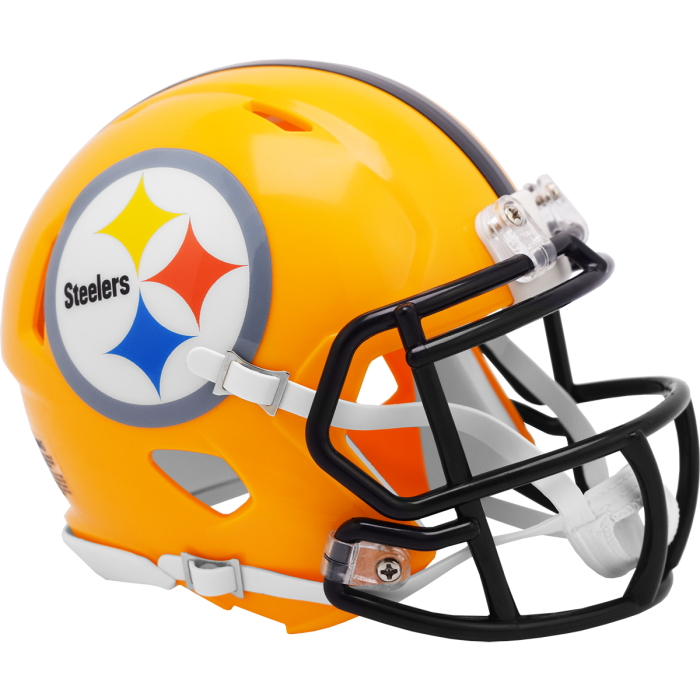 Pittsburgh Steelers Gold Throwback Speed Mini Helmet - Pro Jersey Sports