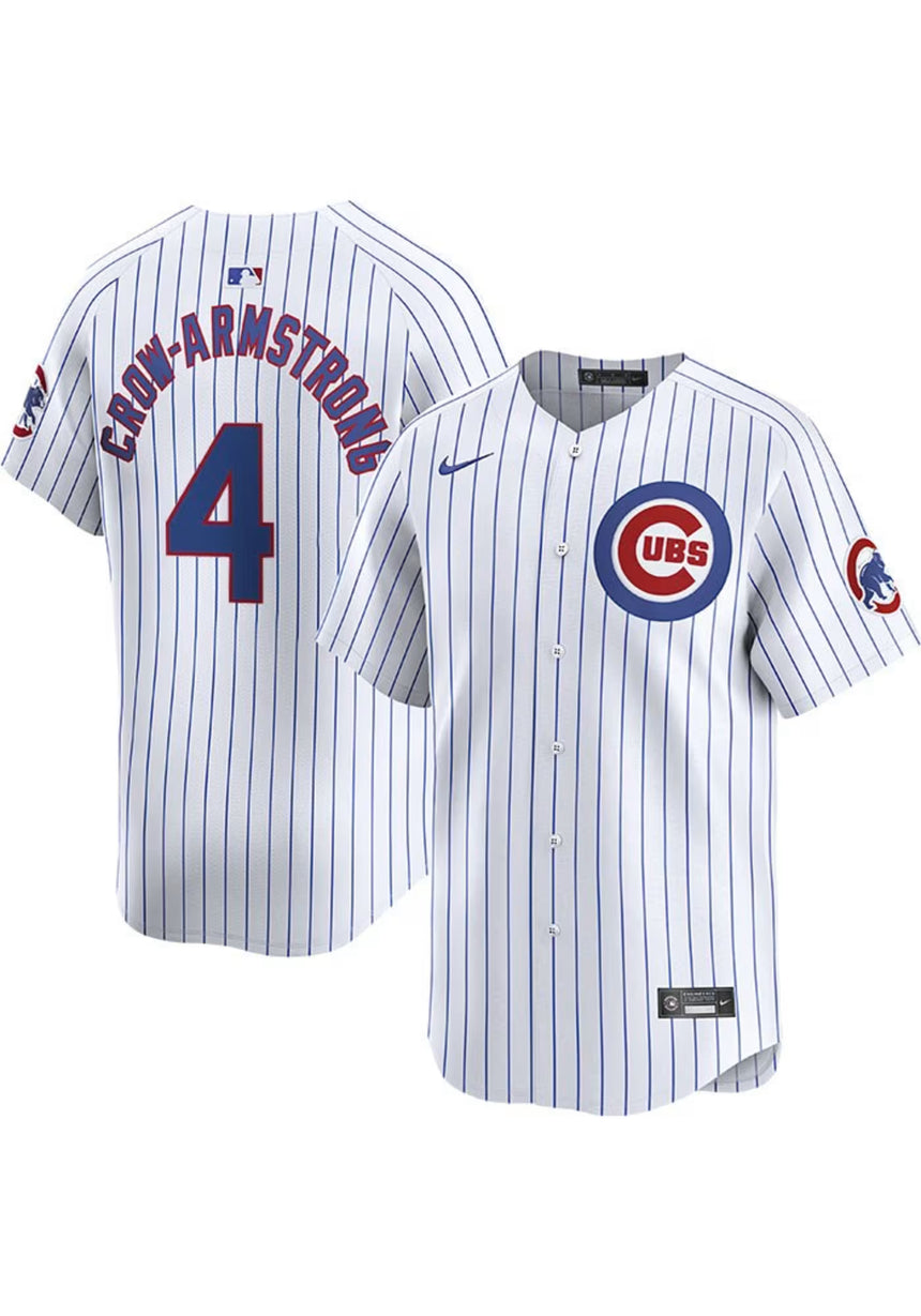 Men's Nike Chicago Cubs Pete Crow-Armstrong Home White Limited Jersey - Pro Jersey Sports