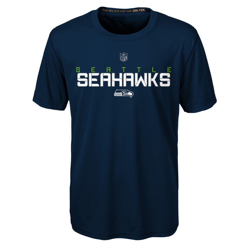 Youth Seattle Seahawks Navy Magna Maximal DRI TEK T-SHIRT - Pro Jersey Sports