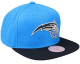 Men's Mitchell & Ness Orlando Magic Blue/Black 2-Tone Snapback Adjustable Hat - Pro Jersey Sports